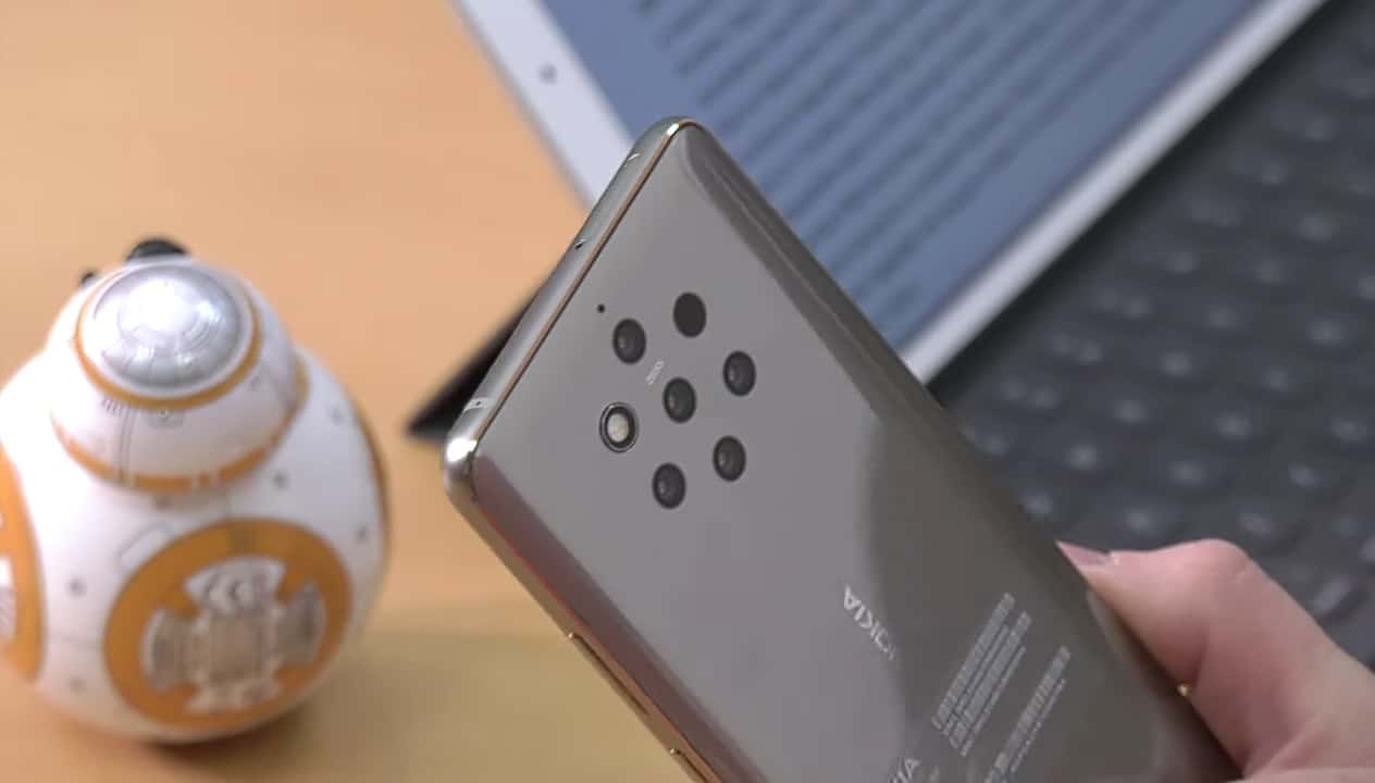 Gray Nokia 9 PureView appears in a YouTube video!